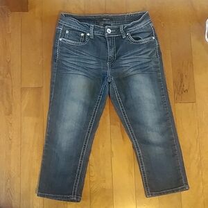 Suko Jeans Denim Capris Size 8